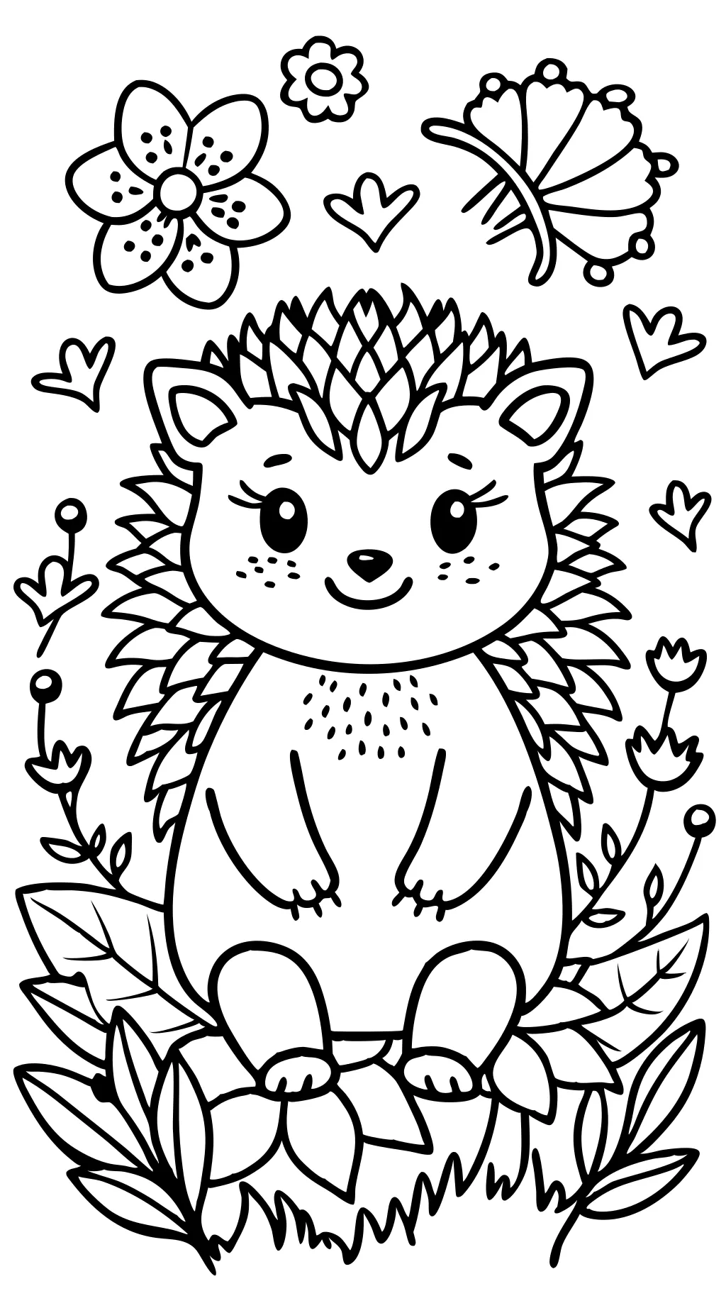 hedgehog coloring pages